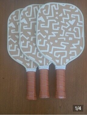 RECESS Pickleball Paddle Lady Bird 3-Pack and 1 Clarksville Design Bundle